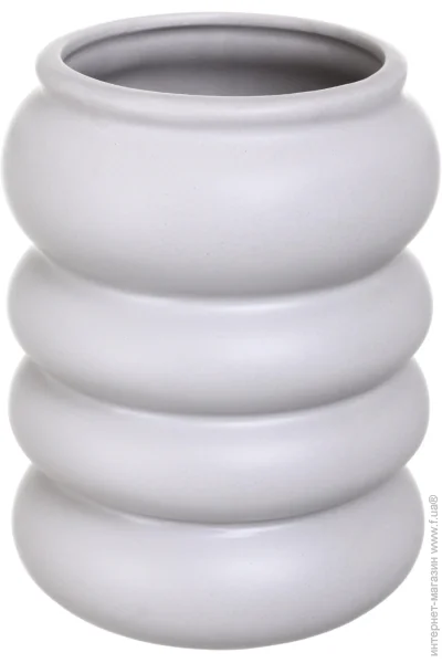 Sensio Ваза Ripple 20 см сіра DLP24413C Sensio Ваза Ripple 20 см сіра DLP24413C