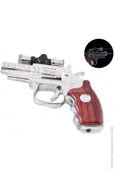 Sera Зажигалка газовая пистолет Револьвер (Острое пламя, Лазер) Silver (№3936 Silver) Sera Зажигалка газовая пистолет Револьвер (Острое пламя, Лазер) Silver (№3936 Silver)