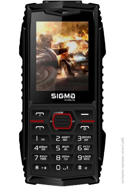  Sigma Mobile X-treme AZ68 Black/Red