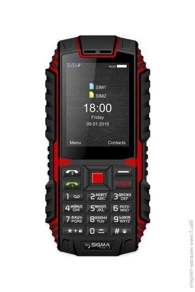  Sigma Mobile X-treme DT68 Black/Red (Global)
