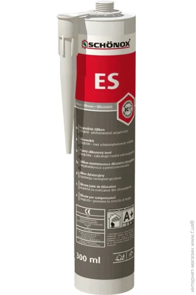 Sika Герметик силиконовый ДЛЯ ЗАПОЛНЕНИЯ ШВОВ SCHONOX ES серый 300 мл Sika Герметик силиконовый ДЛЯ ЗАПОЛНЕНИЯ ШВОВ SCHONOX ES серый 300 мл
