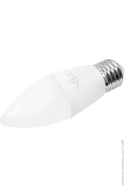   E27-C37-8W-6400K 220V SIVIO (9553)