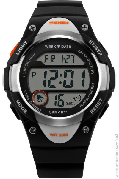 Skmei    1077 Black, 1077BK (15882)