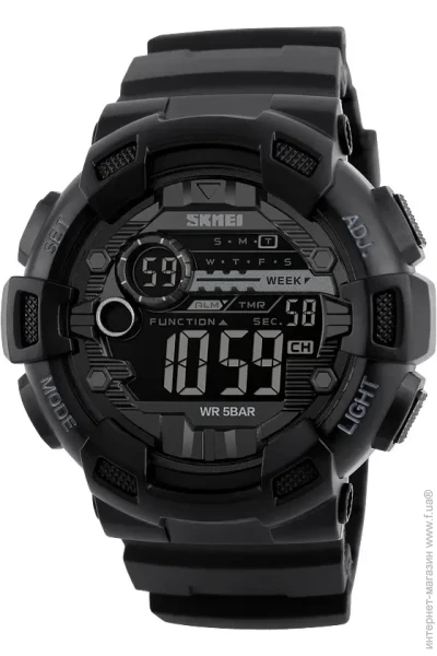 Skmei   1243 Black, 1243BK (15919)