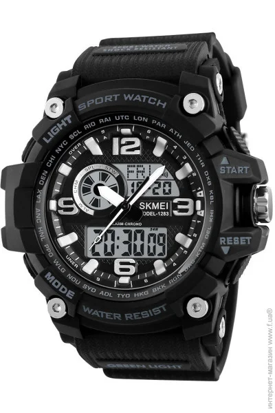 Skmei    1283BK watch (Black) (12297)
