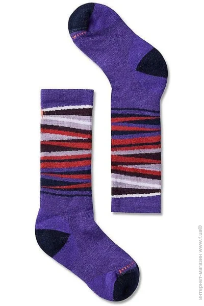  Smartwool Kids" Wintersport Full Cushion Stripe OTC   (Desert Orchid, S) (SW SW001028.C96-S)