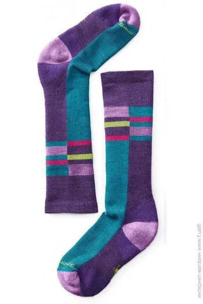  Smartwool Kid"s Wintersport Stripe   (Mountain Purple, S) (SW 01345.591-S)