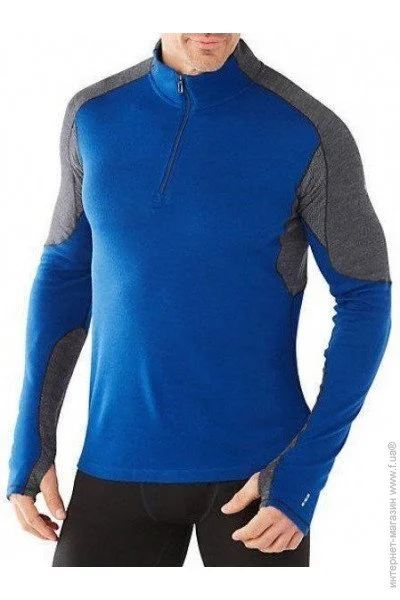  Smartwool Men"s PhD Light 1/4 Zip   (Dark Blue, L) (SW 14014.491-L)