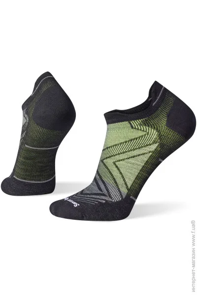  Smartwool Run Zero Cushion Low Ankle Socks   (Black, M) (SW SW001651.001-M)
