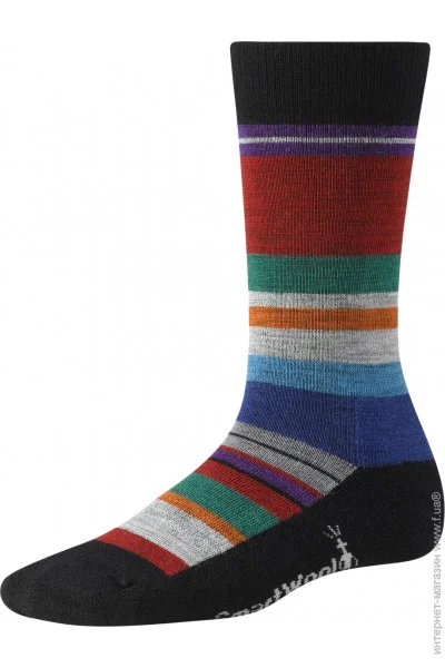  Smartwool Women"s Everyday Saturnsphere Crew   (Black/Multi, S) (SW SW725.857-S)