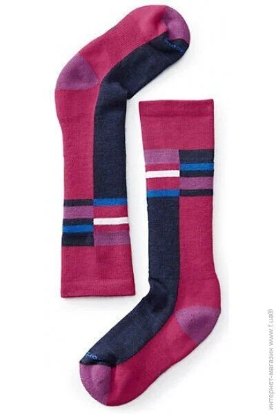  Smartwool  Smart Wool Kid`s Wintersport Stripe SW01345 Potion Pink (1033-SW 01345.906-S)