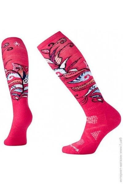  Smartwool  Smart Wool Women`s PhD Ski Medium Pattern SW15018 Potion Pink (1033-SW 15018.906-S)