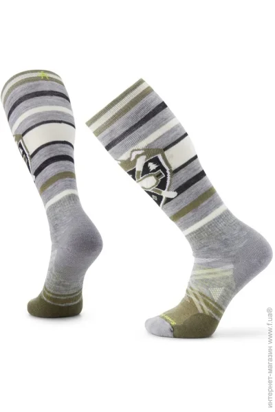   Smartwool Ski Full Cushion Alpine Edge OTC L Light Grey (1033-SW SW001906.039-L)