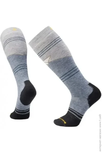   Smartwool Snowboard Full Cushion Mountain Geo Pattern OTC Pewter XL (1033-SW SW002156.L88-XL)