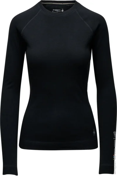   Smartwool Women's Merino 250 Baselayer Crew Boxed Black XL (1033-SW SW016370.001-XL)