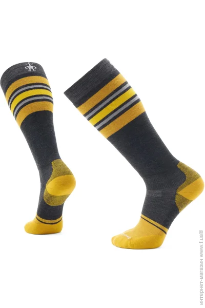  Smartwool Snowboard Targeted Cushion Stripe Extra Stretch OTC   (Charcoal, XL) (SW SW002154.003-XL)