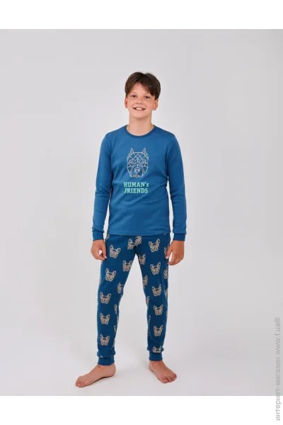 Піжама для хлопчика SMIL 104865-1-2s Сіро-синій р. 170 (104865-1-2s-sero-sinij-55750) Піжама для хлопчика SMIL 104865-1-2s Сіро-синій р. 170 (104865-1-2s-sero-sinij-55750)