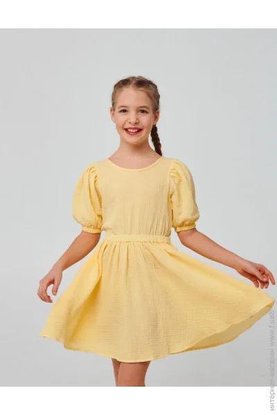 Платье для девочки SMIL 120384 Лимонный р. 152 (120384-limonnyj-45857) Платье для девочки SMIL 120384 Лимонный р. 152 (120384-limonnyj-45857)