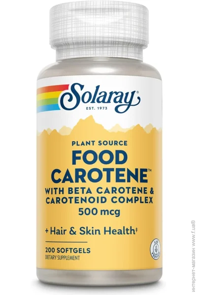 Витамины Solaray Food Carotene 30 капсул (4384304836) Витамины Solaray Food Carotene 30 капсул (4384304836)