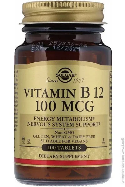 ³ 12 Solgar  Vitamin B12 100  100  (SOL03180)