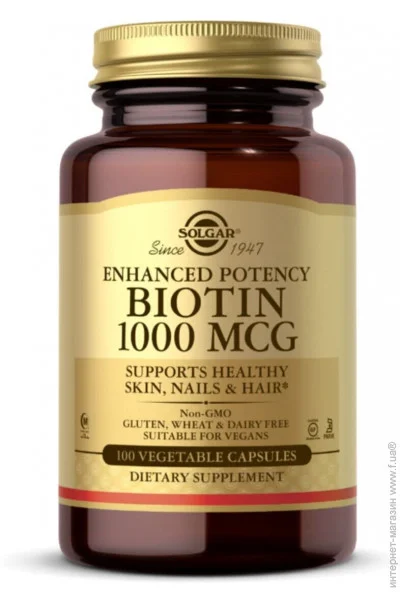  Solgar  (7) 1000 , Biotin, Solgar, 100   (SOL00311)