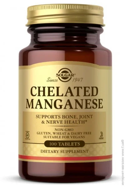    Solgar Chelated Manganese, 100 