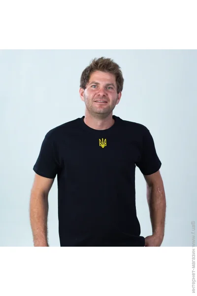 Sol`S Футболка чоловіча Imperial 190 Тризуб 11500309/141L р.L чорний Sol`S Футболка чоловіча Imperial 190 Тризуб 11500309/141L р.L чорний