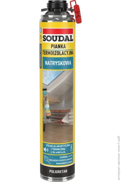 Ìîíòàæíà ï³íà Soudal ϳíà ìîíòàæíà òåðìî³çîëÿö³éíà ï³ñòîëåòíà 700 ìë Ìîíòàæíà ï³íà Soudal ϳíà ìîíòàæíà òåðìî³çîëÿö³éíà ï³ñòîëåòíà 700 ìë