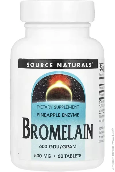 Source Naturals Bromelain 600 GDU - 60 tabs (2023-10-6481)