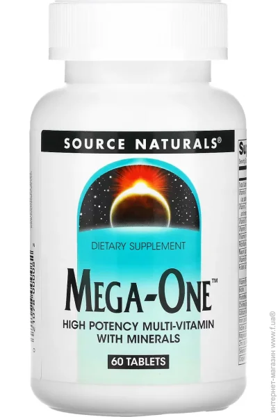   Source Naturals Mega-One - 60 tabs (2023-10-2674)