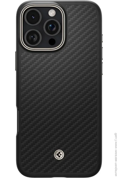  Spigen Enzo Aramid with MagSafe Apple iPhone 16 Pro Max Black Natural (ACS08501)