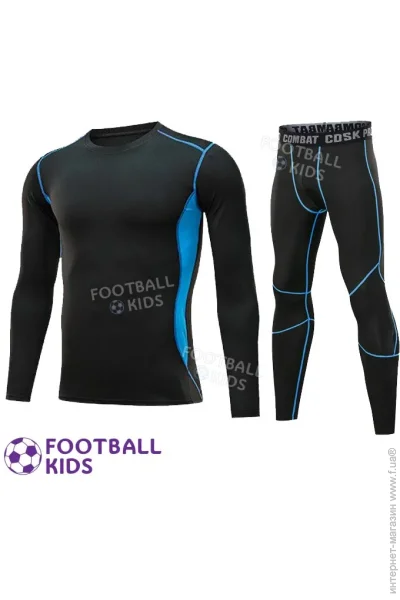  Sport     Thermal Underwear Black/Blue Kids (3492-120289)