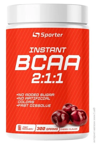  Sporter Instant BCAA 300 g /30 servings/ Cherry (000018484)