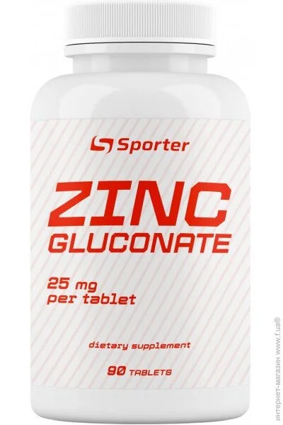   Sporter Zinc Gluconate 25 mg 90 tabs