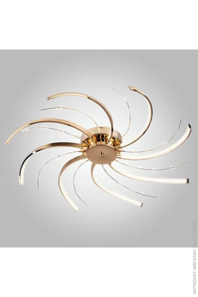 Strotskis Люстра светодиодная Twist 64 Вт LED-модуль золото 90054/8 Strotskis Люстра светодиодная Twist 64 Вт LED-модуль золото 90054/8
