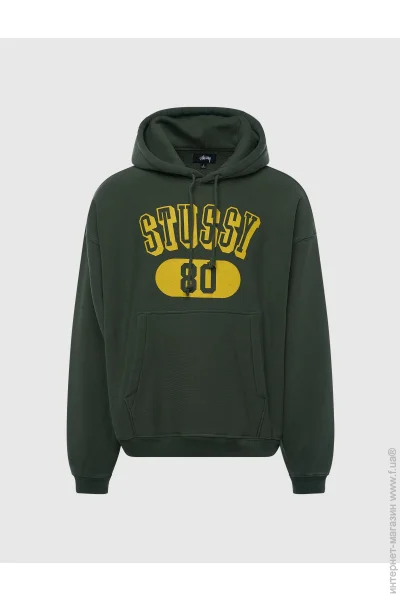  Stussy 80 RELAXED HOODIE (118561-PINE-L)