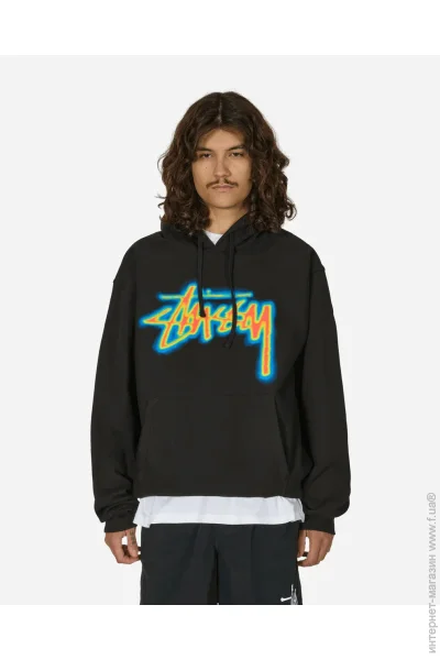  Stussy Thermal Stock Hoodie (1925023-BLACK-L)