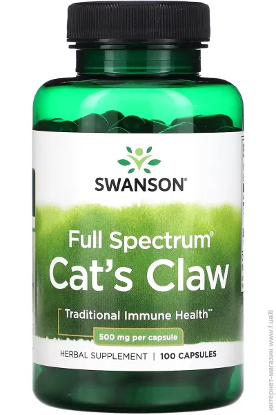 Swanson Cat&apos;s Claw 500 mg Full Spectrum 100 caps (00000040760)