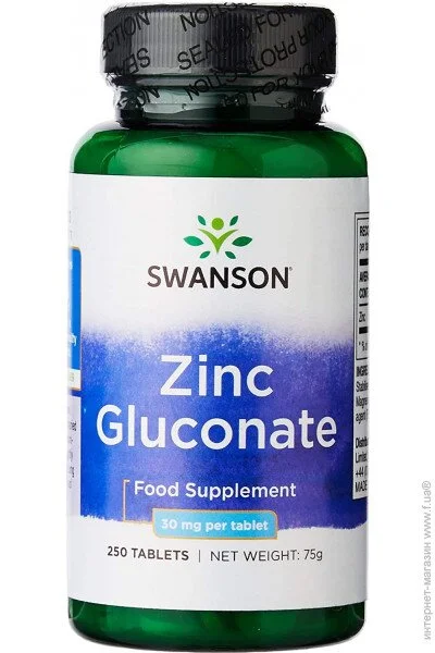 Swanson ³ Zinc Gluconate 250  (4384302969)