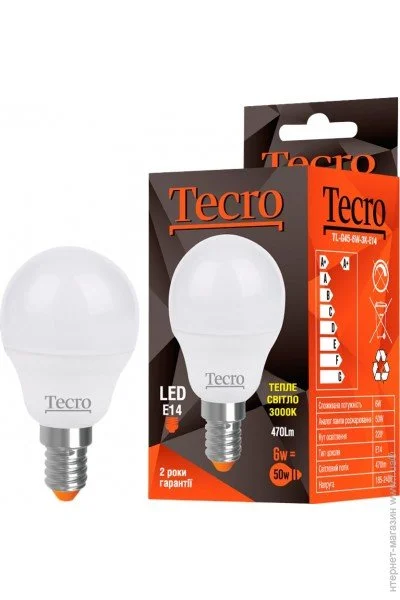   Tecro TL-G45-6W-3K-E14