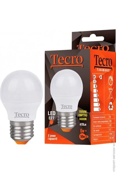   Tecro TL-G45-6W-3K-E27