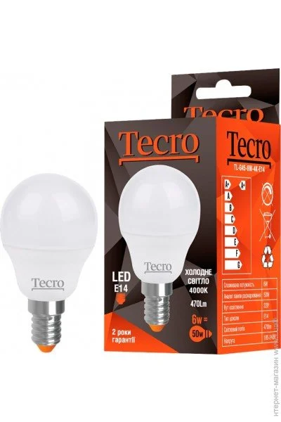   Tecro TL-G45-6W-4K-E14