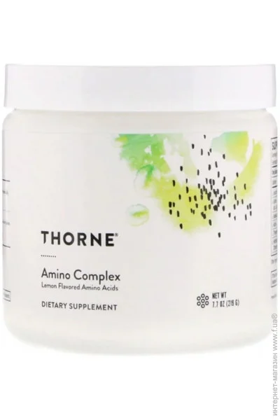  Thorne Research Amino Complex, 7.7 oz 219 g /30 servings/ Lemon THR-00366 (000005424)
