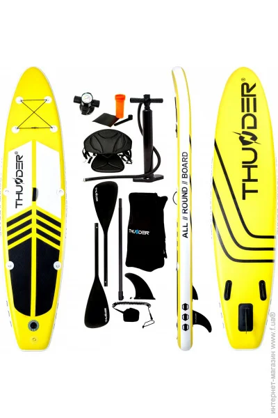 Надувний човен Thunder Надувна дошка для плавання SUP COAST YELLOW 320 (COAST- YELLOW-320) Надувний човен Thunder Надувна дошка для плавання SUP COAST YELLOW 320 (COAST- YELLOW-320)