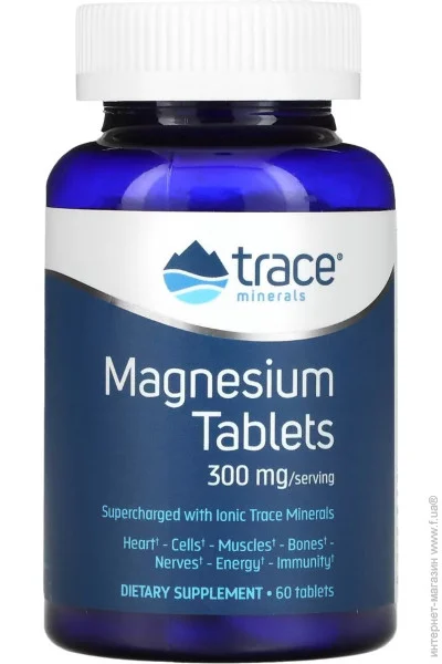  , 300 , Magnesium, Trace Minerals, 60  (TMR00317)