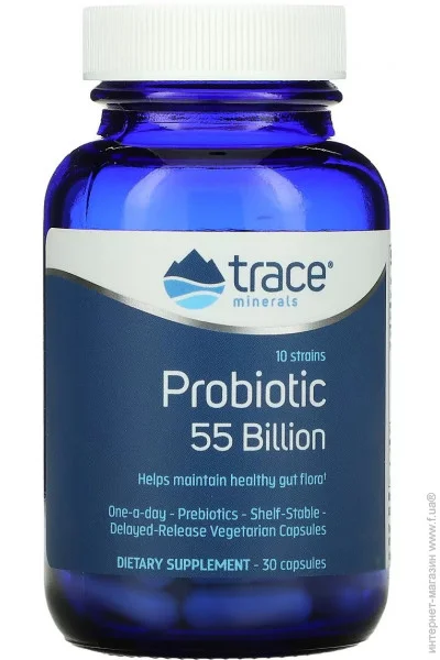 , 55 , Probiotic, Trace Minerals, 30  (TMR00212)