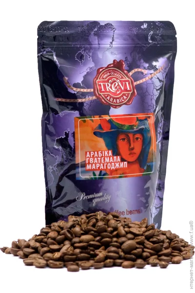 Кофе Trevi Арабика Гватемала Марагоджип 250г, зерновой Кофе Trevi Арабика Гватемала Марагоджип 250г, зерновой