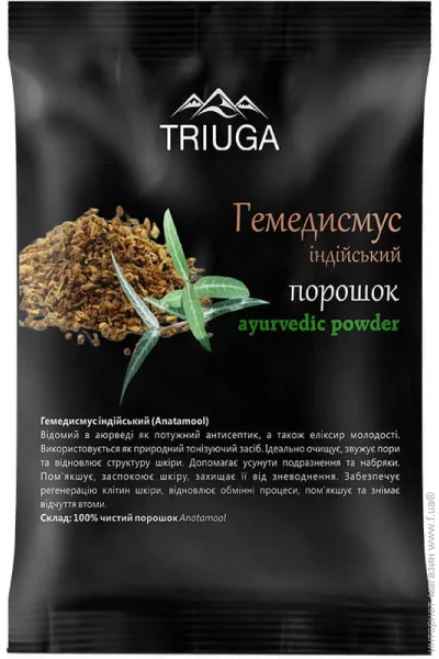 Маска Triuga Аюрведичний порошок ГЕМЕДИСМУС ІНДІЙСЬКИЙ, 50г (4820164641316) Маска Triuga Аюрведичний порошок ГЕМЕДИСМУС ІНДІЙСЬКИЙ, 50г (4820164641316)