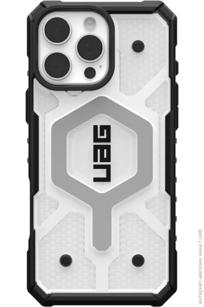  UAG Pathfinder Mag Clear  Apple iPhone 16 Pro Clear Grey (114464114343) AAA