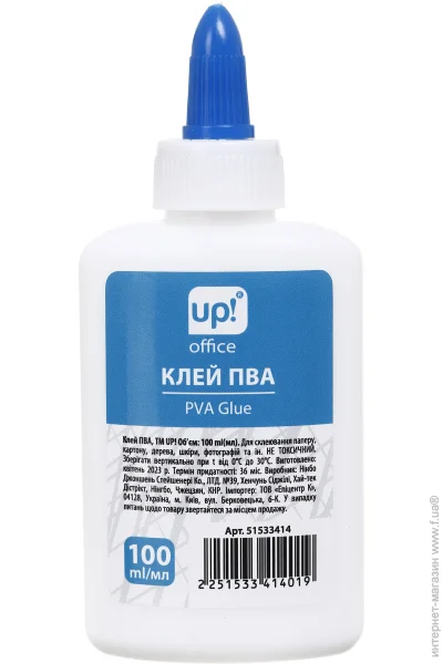 Рідкий клей Underprice Клей ПВА 100 мл Рідкий клей Underprice Клей ПВА 100 мл